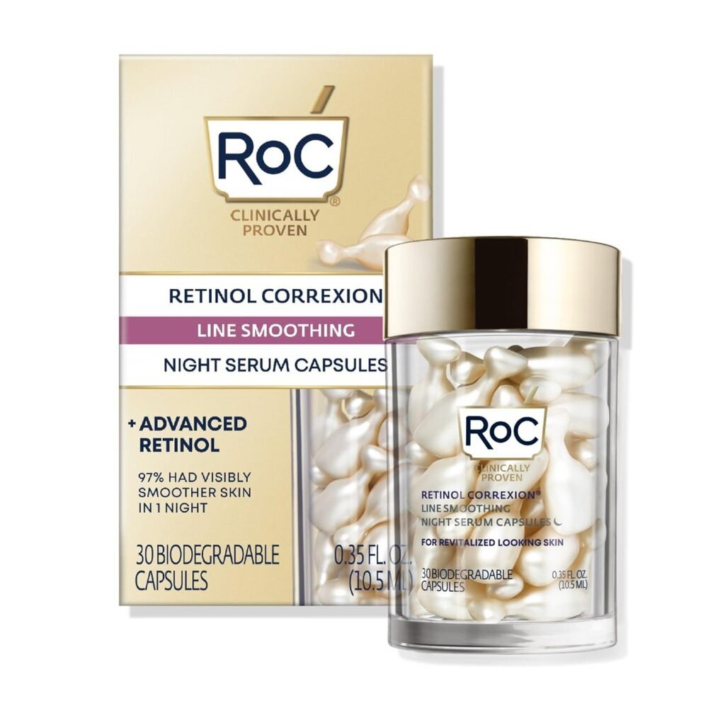 Retinol Correxion Anti-Aging Wrinkle Night Serum, Daily Line Smoothing Skin Care